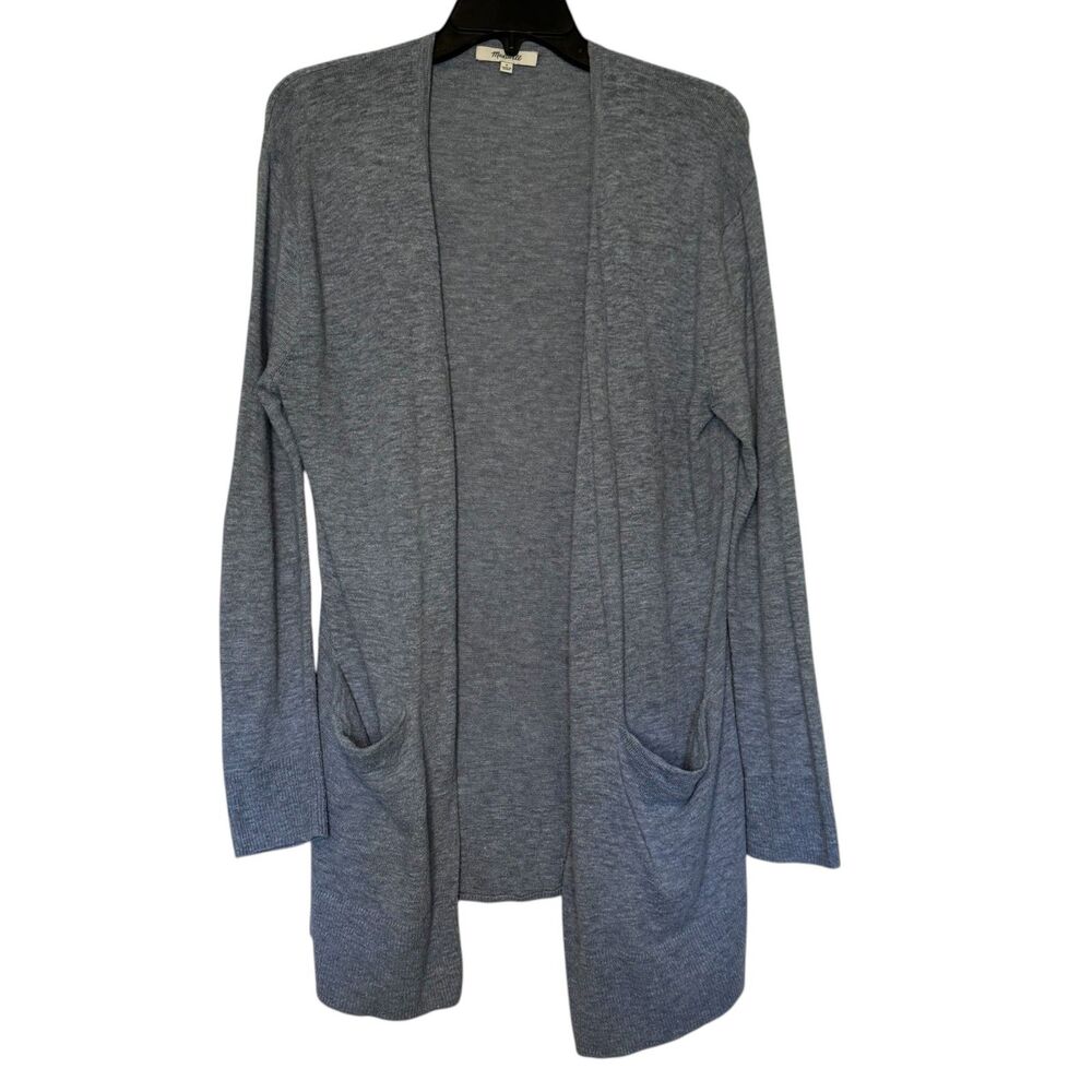 MADEWELL women's size small S Ryder heather gray duster open cardigan sweater